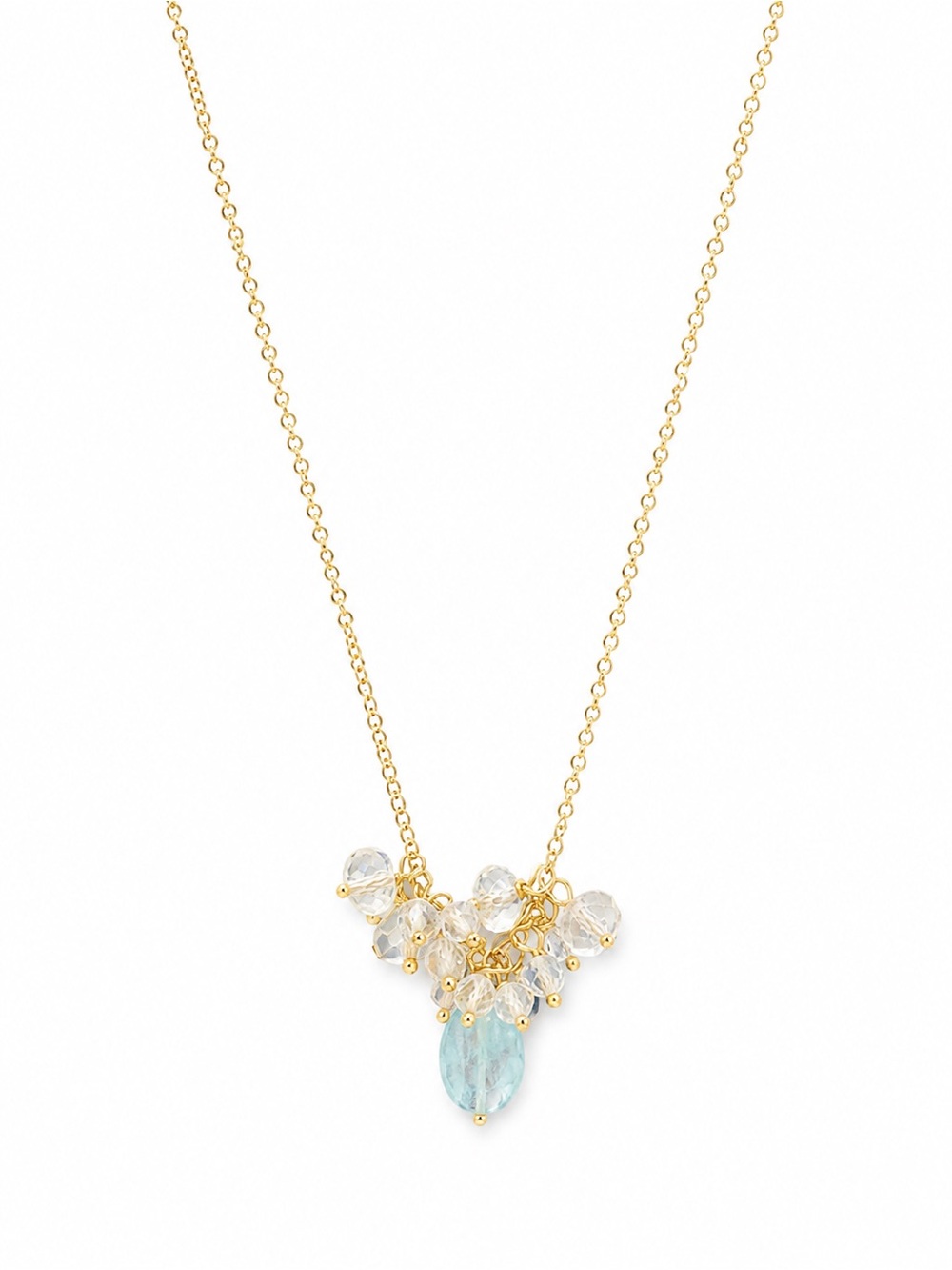 Nc5 Kyanite and Lemon Quartz Necklace